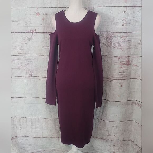 Eliza J Cold Shoulder Dress Size Large NWT - Picture 1 of 9